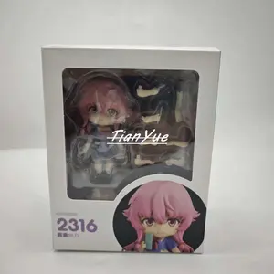 Future Diary Redial Yuno Gasai 2316 Articulated cute girl Figure Model Toys Christmas Gift 10cm