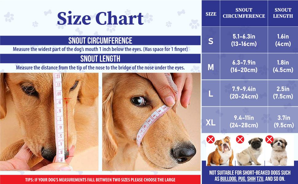 Dog Muzzle for Varies Dogs - Air Mesh Muzzle for Varies Sized Dog | Adjustable No Bark Dogs Muzzles for Scavenging Licking & Chewing | Prevent Biting |