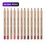 【Black Friday】Summer Makeup, Long-Lasting Smudge-Proof Matte Lip Liner Pen, 12pcs/set, Easy to Apply, Lip Makeup Accessories for Girls and Women