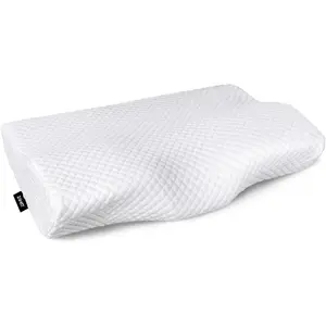 Memory Foam Pillow for Neck Pain Relief, Adjustable Orthopedic Ergonomic Cervical Pillow for Sleeping with Washable Cover, Bed Pillows for Side, Back, Stomach Sleepers