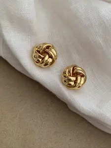 Women's Metal Wind Knot Spiral Earrings, Unique Daily Wear Jewelry Accessories, Stylish Ear Studs for Women, Fashionable Accessory