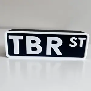 TBR Sign - 3D Printed Bookshelf Decoration - Colorful TBR Sign For Your Bookshelf