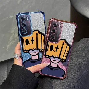1 Piece For Reno12 carton boy Entertainment Ready Flexible For OPPO Reno12 Case With Shockproof