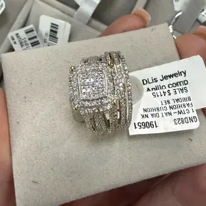 DMT ANILLO ORO 10K NAT DE BODAS PARA DAMAS SIZE 7 DIAMANTES NATURALES PARA MATRIMONIO