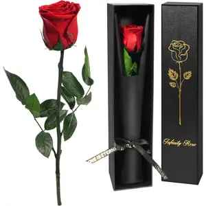 Preserved Flowers Rose Gifts for Women, Mothers Day Flower Gifts, Mom Birthday Gifts ,Daughter, Girlfriend, Wife Anniversary Gifts(Red) Decorative Eternal Beauty