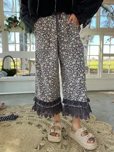 Whispering Petals Lace Pants