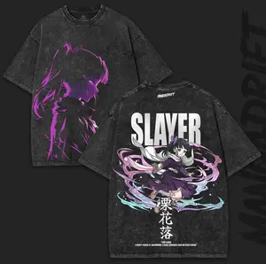 Kanao Tsuyuri x Demon Slayer Heavy Cotton Shirt – Purple Aura Butterfly Slayer | Otaku Fashion Drop