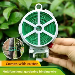 Plastic Coated Garden Twist Ties, Climbing Plants Outdoor Garden Supplies, Plant Strapping Tool for Rose Vines & Flower Fixing, Multi-Purpose Support String