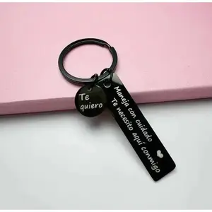 Drive Safe Keychain, 1 Count LetterPatternKeychain, Gifts for Boyfriend onBirthday,Outdoor Accessories Spanishstyles,ValentinesDay Gifts