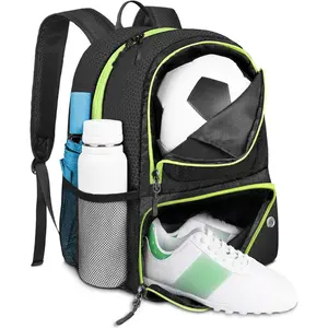 Soccer Bag - Soccer Training Backpack & Backpack for Football Basketball,with Ball Compartment and Multiple Pockets, Large Capacity for Outdoor Camping, Training Equipment, Sport Active