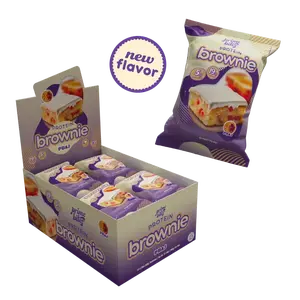 Prime Bites Protein Brownie by Alpha Prime — 19g Protein, 5g Collagen, Low Sugar (12-Pack)