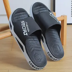 Mens Big Size Soft Slippers Open Toe Non Slip Sandals for Indoor Outdoor Beach Shower Casual Comfortable Slides Flipflop Footwear