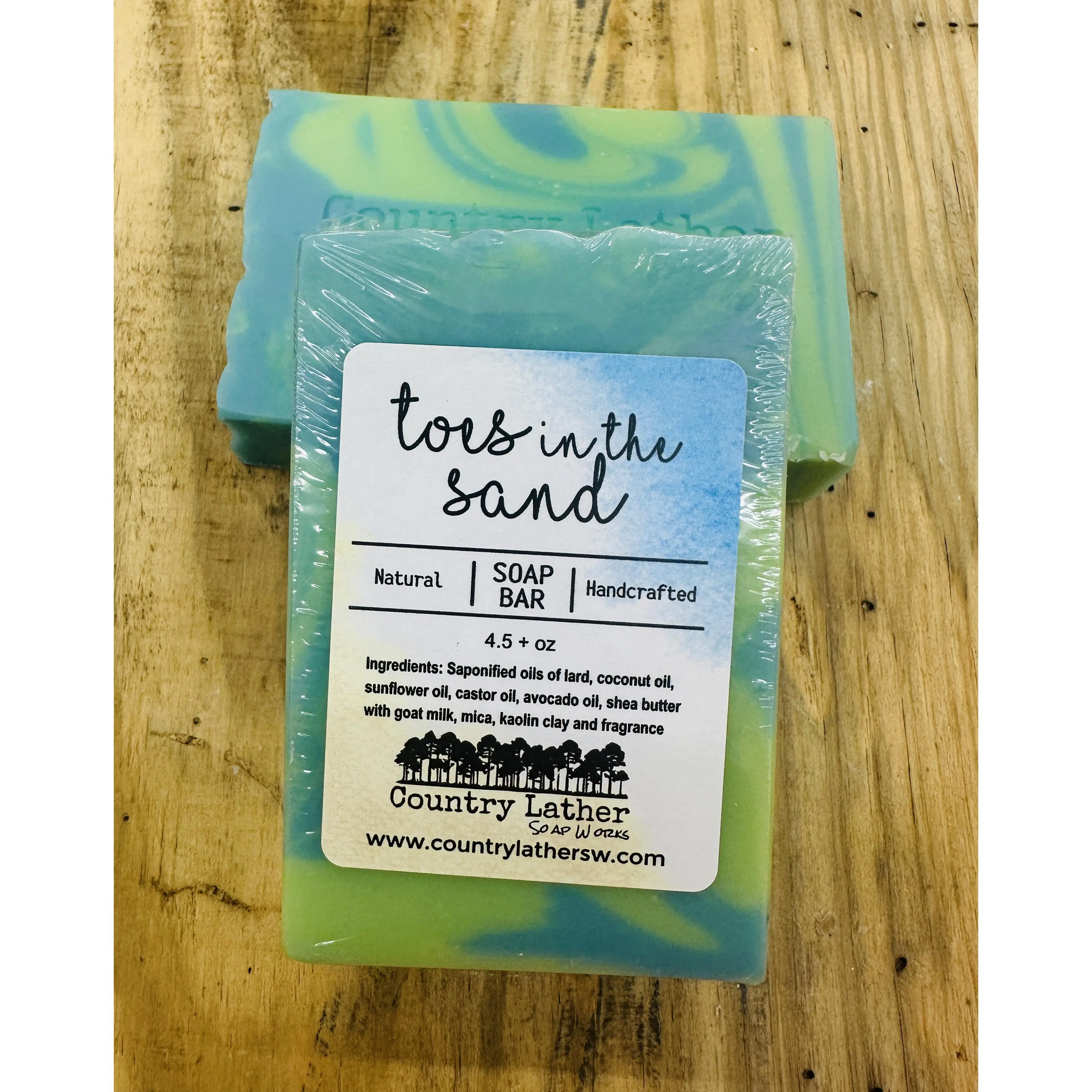 Toes in the Sand goat milk soap bar 
