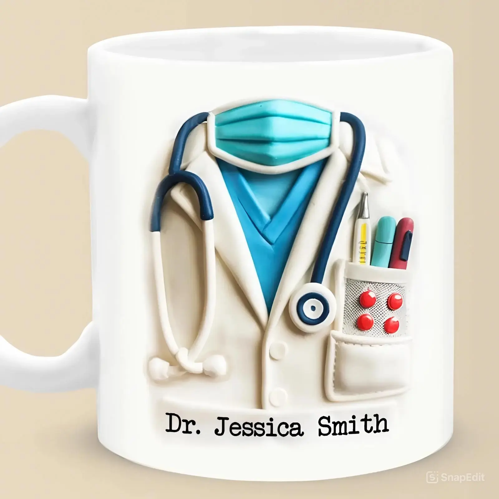Personalized Doctor Coffee Mug, Doctor Gift, Doctor Coffee Cup, Gift For Doctor, Custom Doctor Name Mug, DR Gift Mug, Coworkers Drinkware Tumbler Reuse