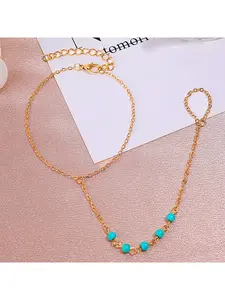 Women's Boho Minimalist Jewelry Set, Stainless Steel & Crystal Beads Design, Ideal Gift for Beach Vacation Music Festivals Parties