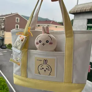 Chiikawa New Lunch Bag Tote Bag Hachiware Usagi Handbag Casual Student Class Commuting Cartoon Shoulder Bag Friend Gift