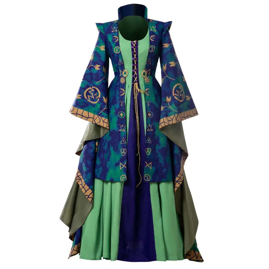 Women's Winifred Sanderson Hocus Pocus Cosplay Witch Formal Dress - Polyester Fancy Dress Party Halloween Womenswear Costume