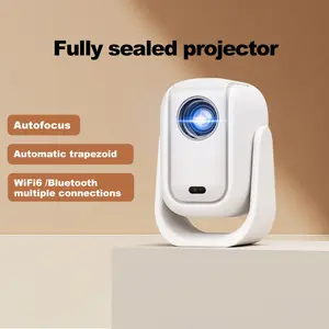 [US Warehouse] Veacine 2026 B13 Projector, New Year Pick, 800 ANSI Lumens, 4K Decoding, Android 11.0, Dual Wi-Fi 6 Wireless, Bluetooth, Autofocus, 180° Rotation, 150-Inch HD Display, Built-In Audio Speaker, Home Use Home Cinema Projector