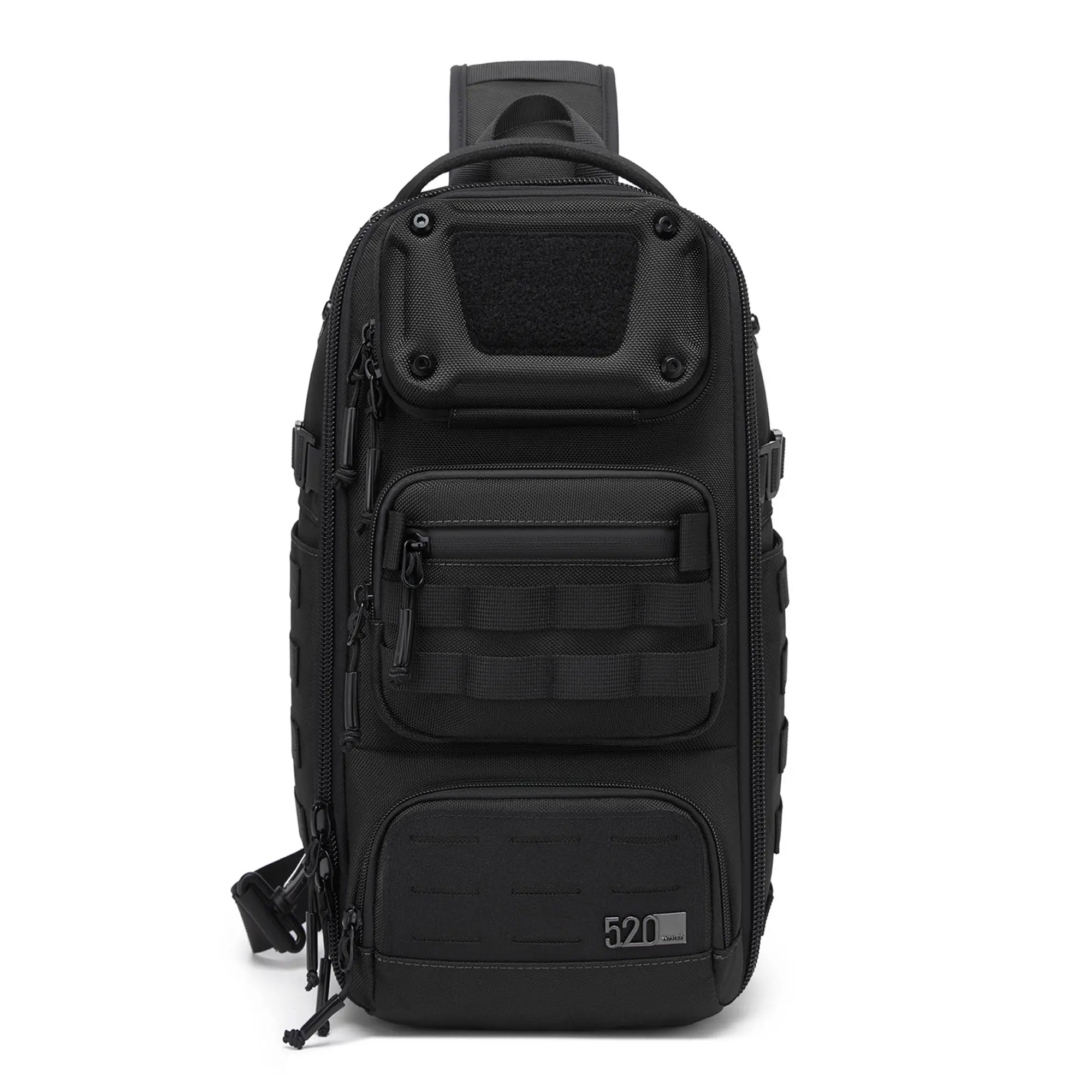 OZUKO Tactical Sling Bag for Men, MOLLE Crossbody Sling Pack, Water-Resistant EDC Shoulder Backpack for Travel, Hiking & Daily Use large capacity multi-pocket chest forest anti-theft bag