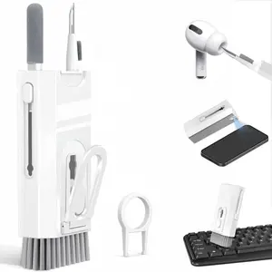 Cleaning Kit for Keyboard, Laptop Screen Airpod iPhone, 8 in 1 Solution for Cleaning Electronics, Cleaner Kit with Spray, Cleaning Soft Brush