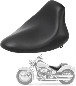 Solo Seat Compatible with 2000-2007 Harley Davidson Softail Fat Boy FXST FLST FLSTF Plastic Rider Driver Seat Black