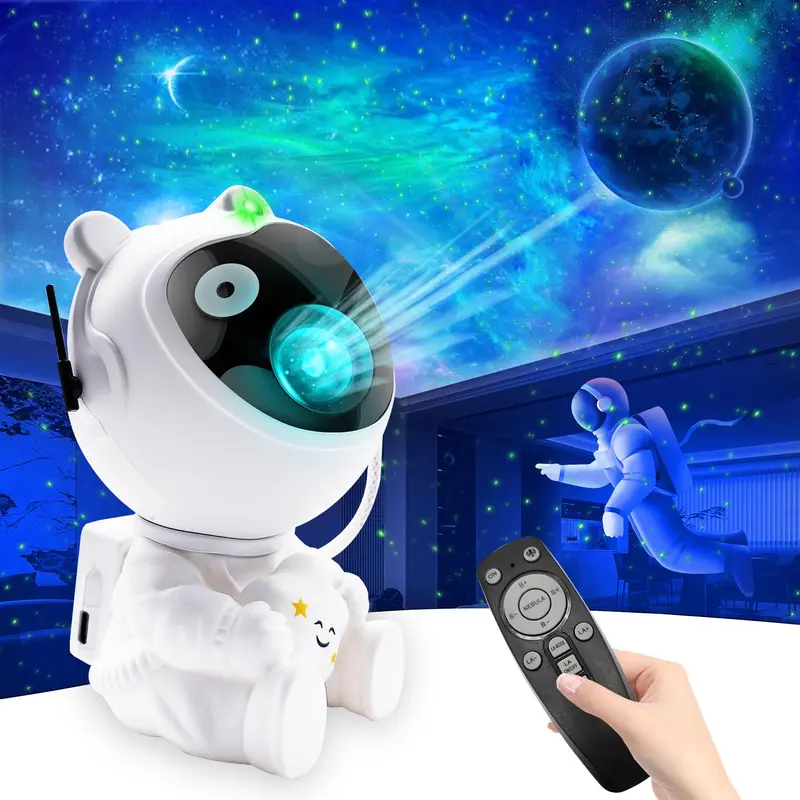 【Valentine's Day gift】Astronaut Galaxy Projector Star Projector with Timer and Remote Galaxy Projector with Moon Lamp LED Nebula Night Lights