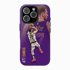 Glossy Doncic LA Lakers iPhone Cases Sports Phone Accessories Protective Smartphone Covers