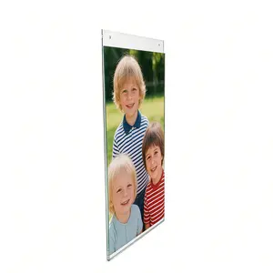 Wall Mount Sign Holder Clear Acrylic Picture Frame Transparent Poster Frame 12061-8.5X14-6PK