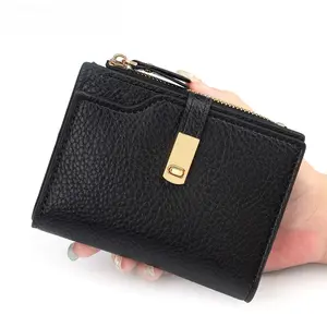 Women’s Short Wallet Gift for Women Stylish Clutch Purse Multi Card Holder Zipper Coin Pocket Small Handbag with Snap Closure