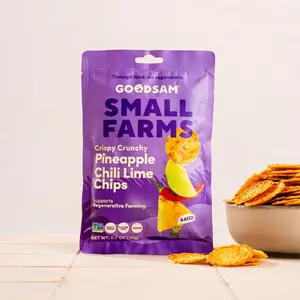 Pineapple Chili Lime Chips - Sweet Spicy & Tangy, Baked Not Fried, Non-GMO | GoodSAM Small Farms