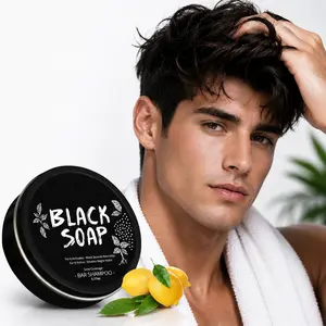 SAHNAH Black Hair Soap Bar with Butanediol – Nourishing, Moisturizing, Brightening & Repairing Hair Cleanser, Grey Coverage Shampoo Bar for Healthy, Comfortable Hair Care