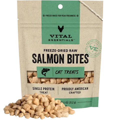Freeze-Dried Salmon Bites Cat Treats