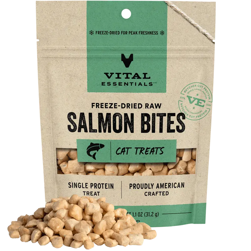 Freeze-Dried Salmon Bites Cat Treats