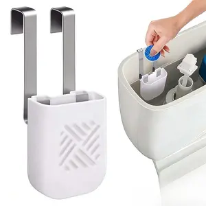 Hanging Toilet Tank Cleaner Holder, Toilet Cleaning Box with Hook, Prevents Dissolved Residue Pollution, Prevents Panel Clogging