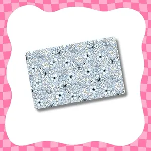 Blue Butterflies and Bows Card Skin - Super Cute & Durable Vinyl Sticker- Water-Resistant & Versatile for Various Card Sizes