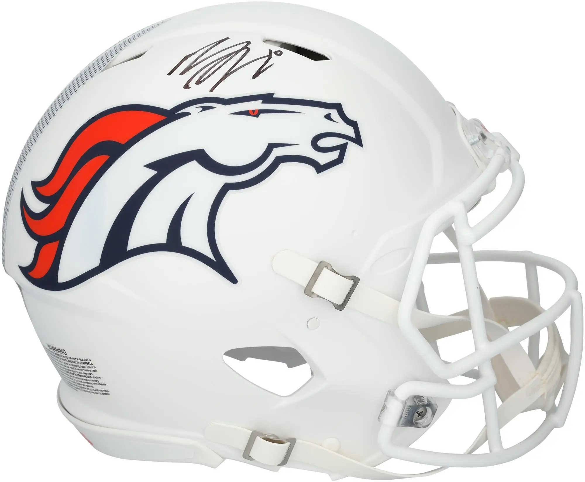 Bo Nix Denver Broncos Autographed Riddell 2024 Alternate Speed Authentic Helmet - Fanatics Authentic Certified