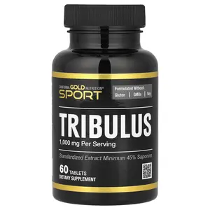 California Gold Nutrition Sport, Tribulus, 1,000 mg, 60 Tablets