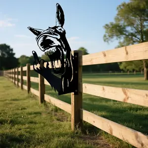 Unique Black Metal Animal Silhouette Decorations｜Bigfoot/Doberman / Little Donkey / French Bulldog Designs Add charm to your home walls, elevate the ambiance of outdoor courtyards and gardens, and make your fences stand out.