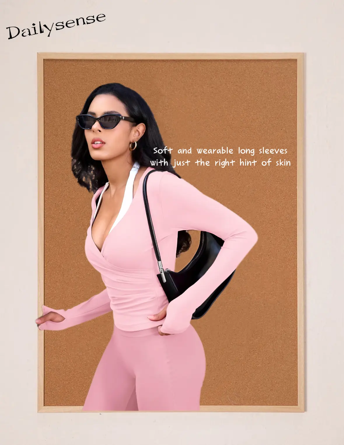 Women Workout Wrap Top Long Sleeve with Thumb Holes V Neck Basic Shirts for Yoga Pilates Going Out Shrug Blouse