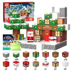 Timextome 150PCS Magnetic Building Blocks  2cm Cubes 19 Designs STEM Learning Toys for 4-8 Year Olds Boys Girls Valentine's Day Birthday Gift，