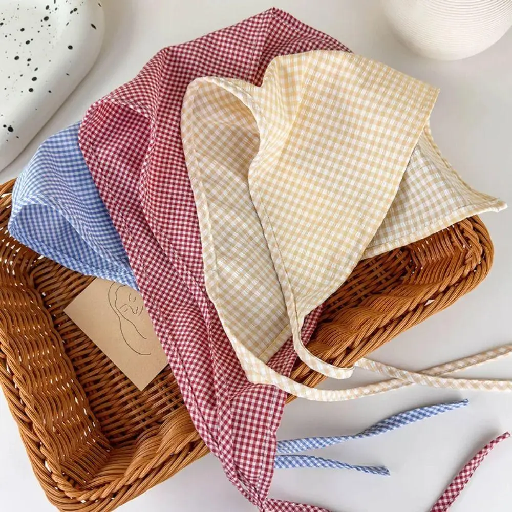 Pastoral Style Triangle Headscarf Hair Bands Spring Summer Bandana Headband Decoration Ties Girl Fashion Hair Scarf Women Girls