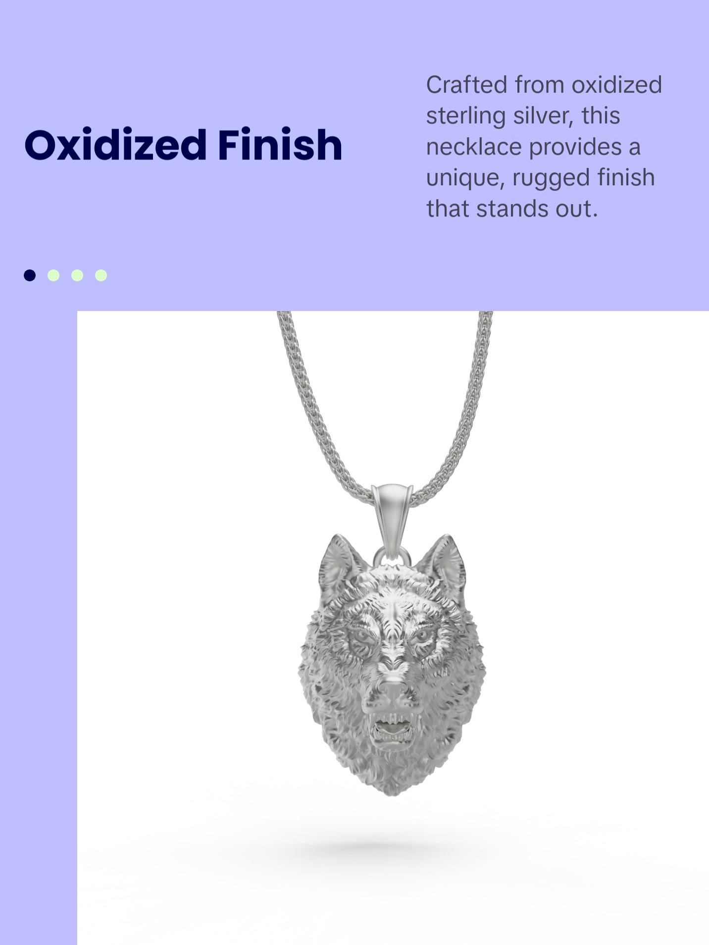 Fearless Wolf Necklace