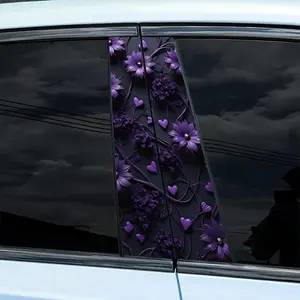 Flower Pattern Car Sticker, Waterproof & Anti-scratch Cars Sticker, Auto Exterior Decoration Accessories for All Models, Cars Accessories, Car Decorative Sticker, Decal For Cars