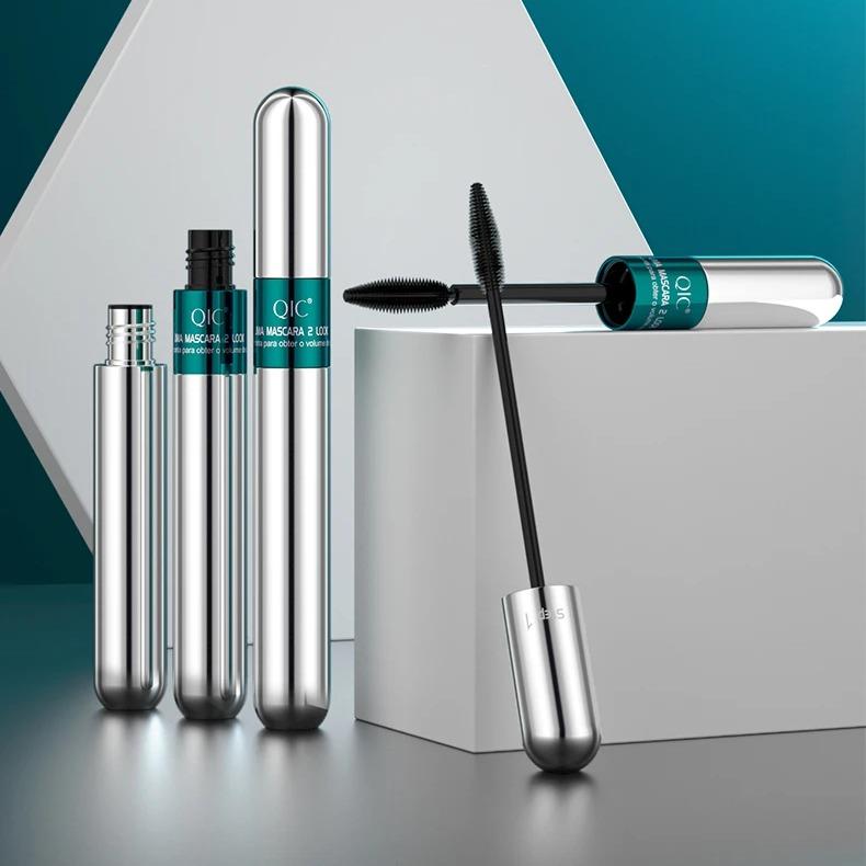 2025 5x Longer Waterproof Mascara, 4D Silk Fiber Lash Mascara, 2 in 1 4D Thrive 5x Longer Waterproof for Natural Lengthening and Thickening Effect wands matte blush panorama loreal liftingmascara