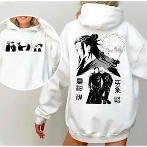 We're Friend Shirt, Jujutsu Kaisen 2 Side Sweatshirt Hoodie, Jjk Anime Cute Shirt, Gift For Manga Lover, Unisex Sweater Pullover Tee