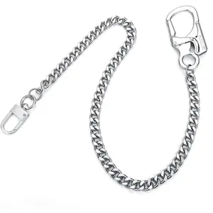 Biker Wallet Chain, Heavy Duty Pocket Chain with Round Clasp, Men Chains for Keys, Jeans, Pants, Purse and Handbag