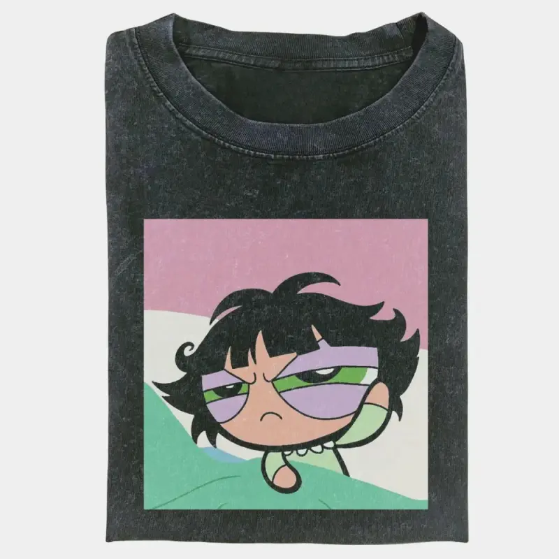 Buttercup Powerpuff Girls Graphic T-Shirt| Retro Cartoon Tee for Women tshirt campingessentials