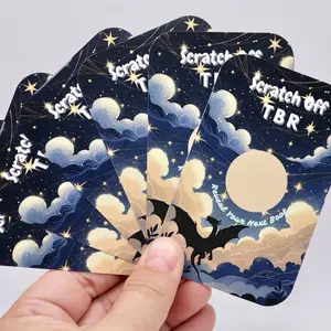 Scratch Off TBR Cards Double Sided set of 6 - 3 Design Options