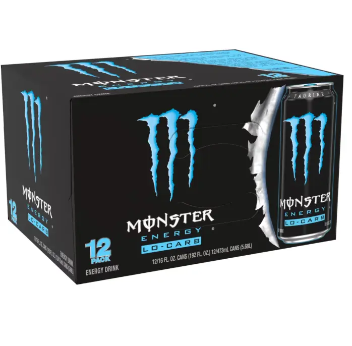 Monster Energy, LoCarb , Energy Drink, 12 Pack - 16 Fl Oz