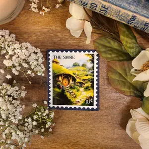 The Shire Middle Earth LOTR Vintage Sticker, Lord Of The Rings Tolkien Hobbit Movie Stickers